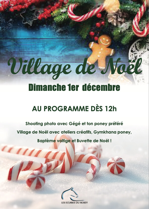 Dimanche 1er décembre : Fête de Noël aux écuries du Rosey