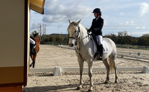 Concours de dressage pour la team